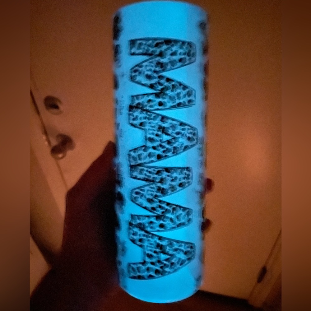 20 oz GLOW IN THE DARK insulated tumbler.